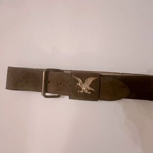 Suede belt